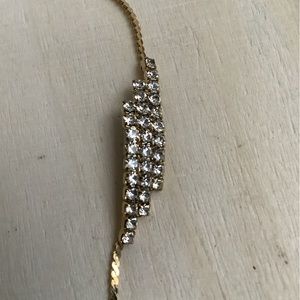 New vintage Austrian crystal dainty bracelet (gold)